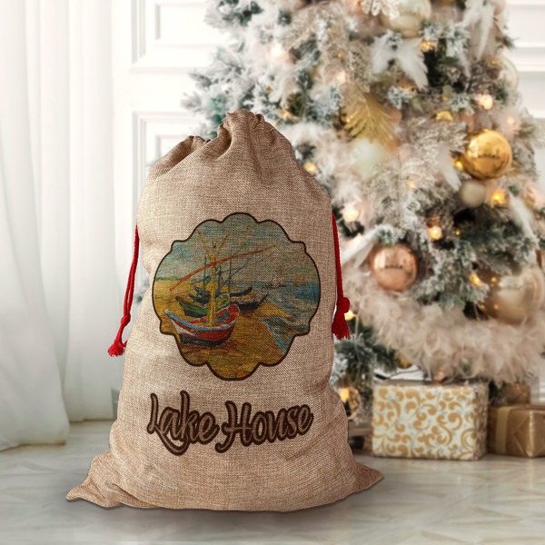 Lake House Santa Bag - Lifestyle