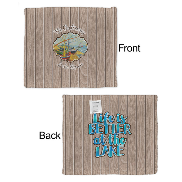 Lake House Security Blanket - Front & Back View