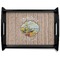 Lake House Black Wooden Tray - Large (Personalized)