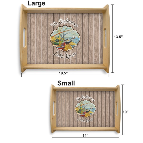 Lake House Serving Tray Wood Sizes