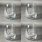 Lake House Set of Four Personalized Stemless Wineglasses (Approval)