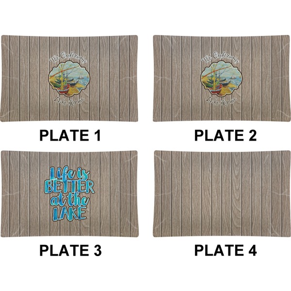 Lake House 2 Set of Rectangular Dinner Plates (Approval)
