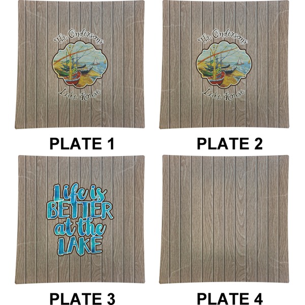 Lake House 2 Set of Square Dinner Plates (Approval)