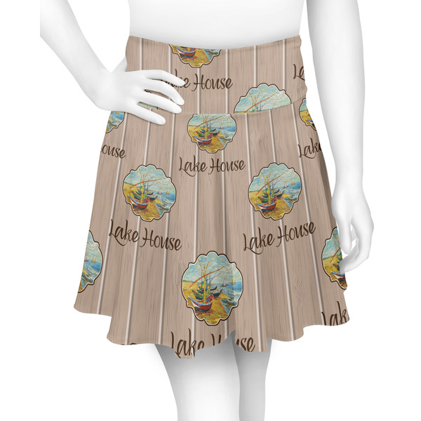 Custom Lake House Skater Skirt - X Large (Personalized)