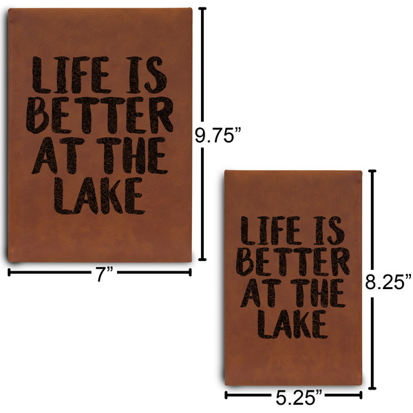 Lake House Sketch Book Size Comparison w/ Dimension