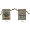 Lake House Small Burlap Gift Bag - Front & Back (Personalized)