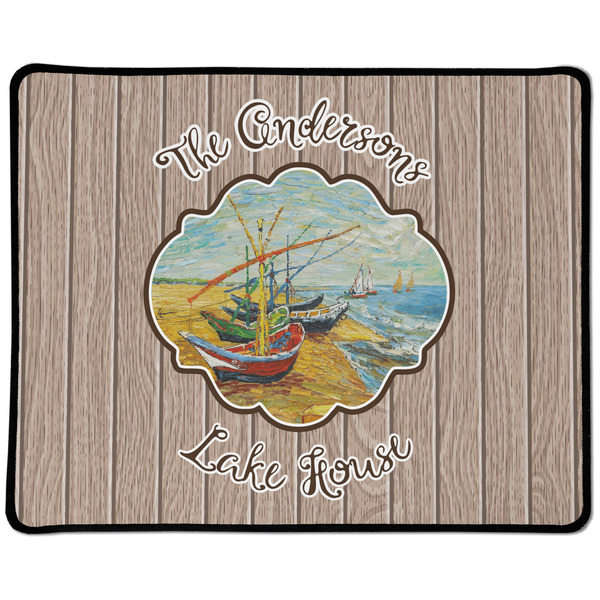 Custom Lake House Large Gaming Mouse Pad - 12.5" x 10" (Personalized)