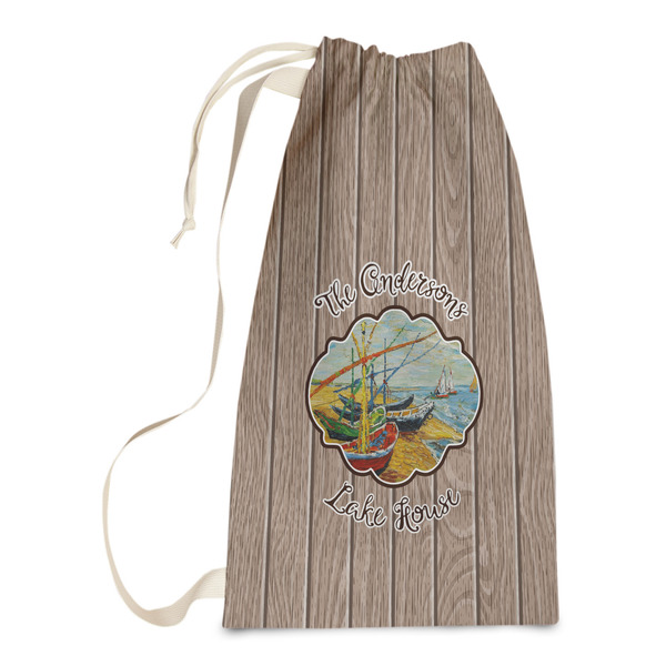 Custom Lake House Laundry Bags - Small (Personalized)