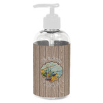 Lake House Plastic Soap / Lotion Dispenser (8 oz - Small - White) (Personalized)