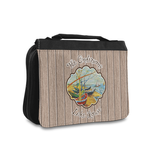 Custom Lake House Toiletry Bag - Small (Personalized)