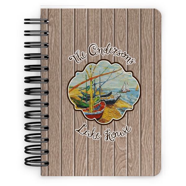 Custom Lake House Spiral Notebook - 5x7 w/ Name or Text