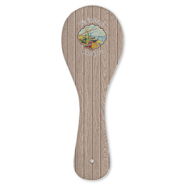 Custom Lake House Ceramic Spoon Rest (Personalized)
