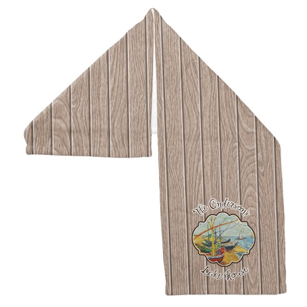 Lake House Sports Towel Folded - Both Sides Showing