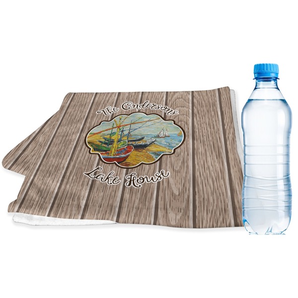 Custom Lake House Sports & Fitness Towel (Personalized)