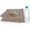 Lake House Sports Towel Folded with Water Bottle