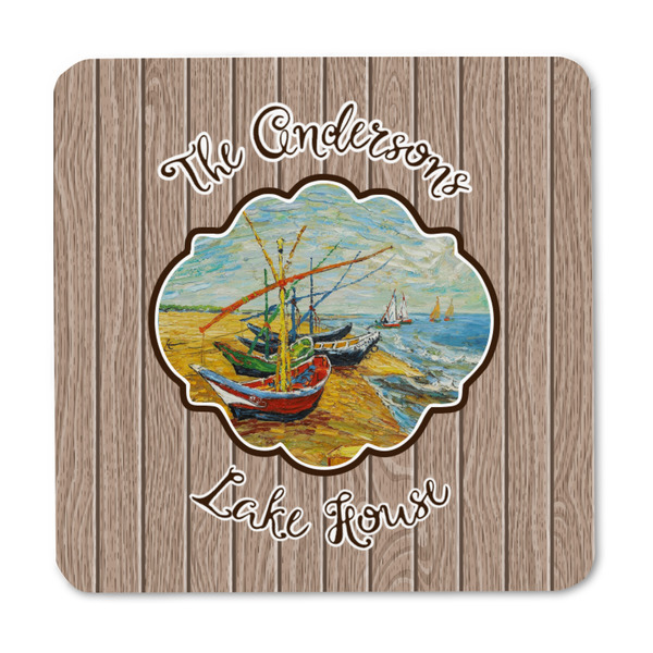 Lake House Square Fridge Magnet - FRONT