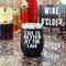 Lake House Stainless Wine Tumblers - Black - Double Sided - In Context