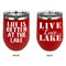 Lake House Stainless Wine Tumblers - Red - Double Sided - Approval