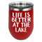 Lake House Stemless Stainless Steel Wine Tumbler - Red - Double Sided (Personalized)