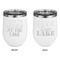 Lake House Stainless Wine Tumblers - White - Double Sided - Approval