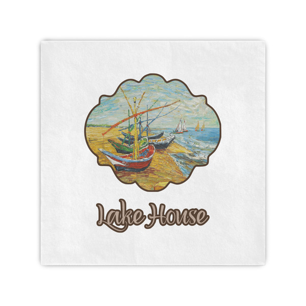 Custom Lake House Standard Cocktail Napkins (Personalized)