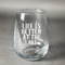 Lake House Stemless Wine Glass - Engraved (Personalized)