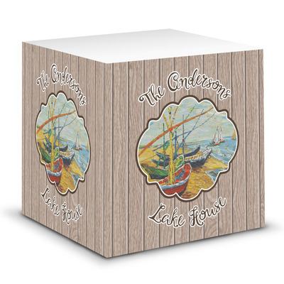Lake House Sticky Note Cube (Personalized)