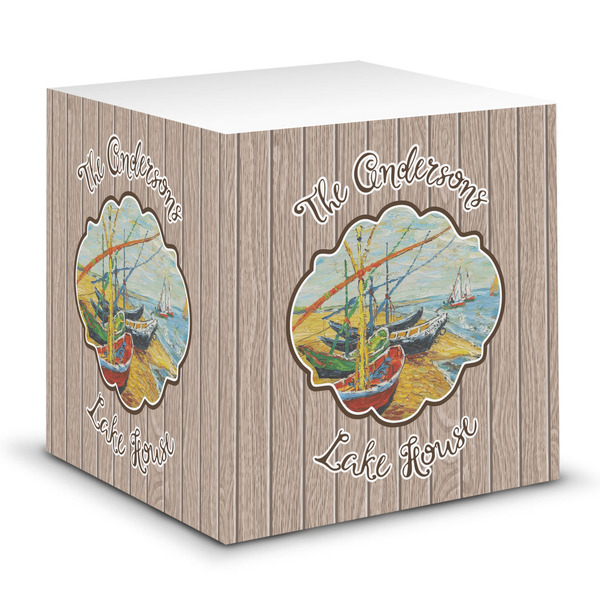 Custom Lake House Sticky Note Cube (Personalized)
