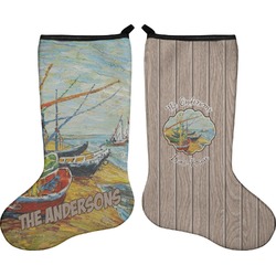 Lake House Holiday Stocking - Double-Sided - Neoprene (Personalized)