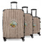 Lake House 3 Piece Luggage Set - 20" Carry On, 24" Medium Checked, 28" Large Checked (Personalized)