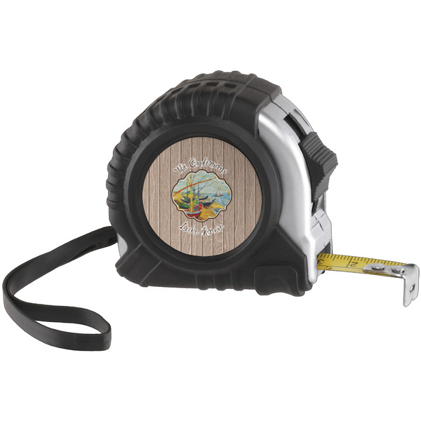 Custom Lake House Tape Measure (25 ft) (Personalized)