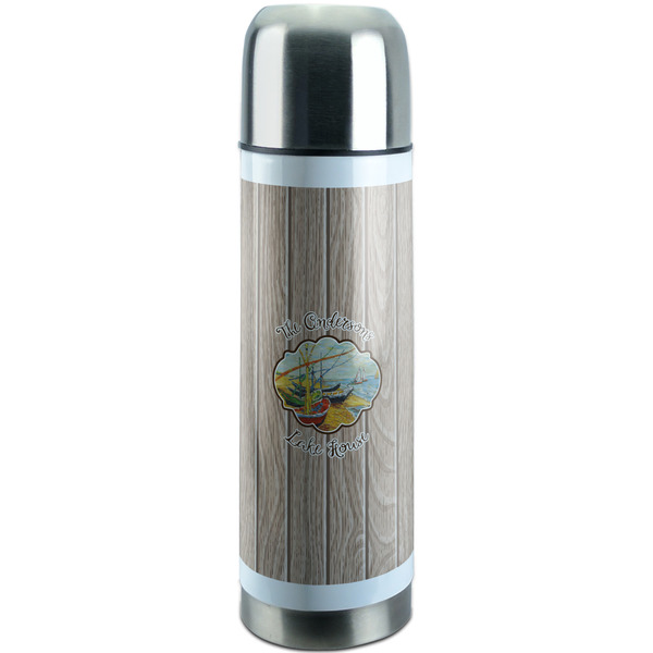 Custom Lake House Stainless Steel Thermos (Personalized)
