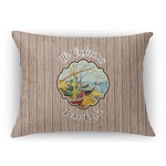 Lake House Rectangular Throw Pillow Case (Personalized)