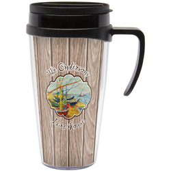 Lake House Acrylic Travel Mug with Handle (Personalized)