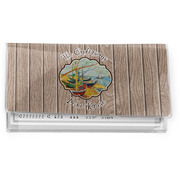 Custom Lake House Vinyl Checkbook Cover (Personalized)