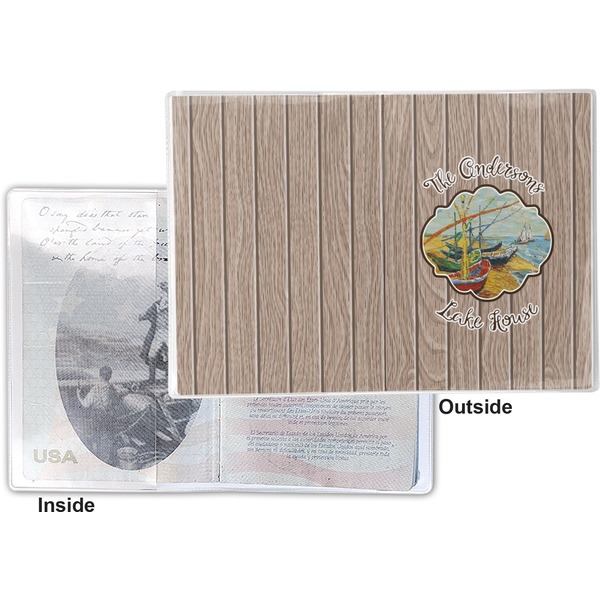 Lake House Vinyl Passport Holder - Flat Front and Back
