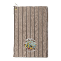 Lake House Waffle Weave Golf Towel (Personalized)