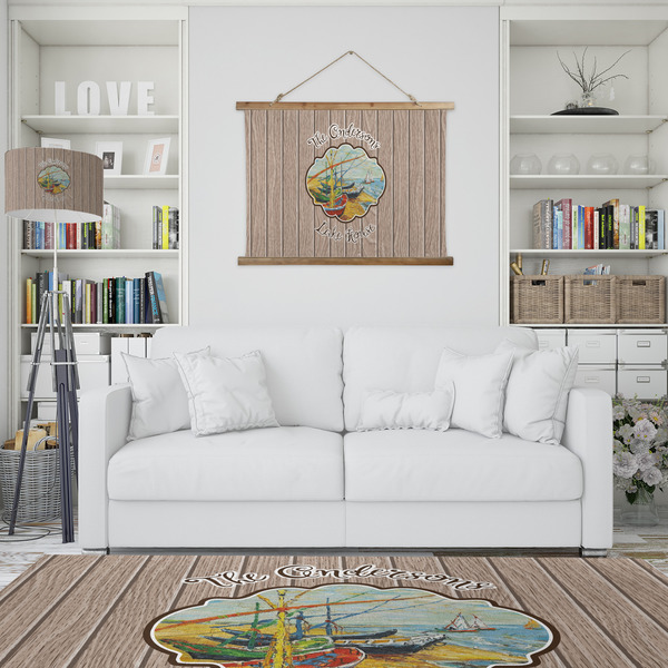 Lake House Wall Hanging Tapestry - IN CONTEXT
