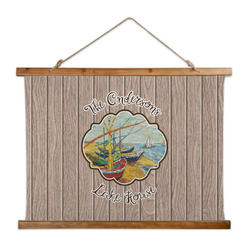 Lake House Wall Hanging Tapestry - Wide (Personalized)