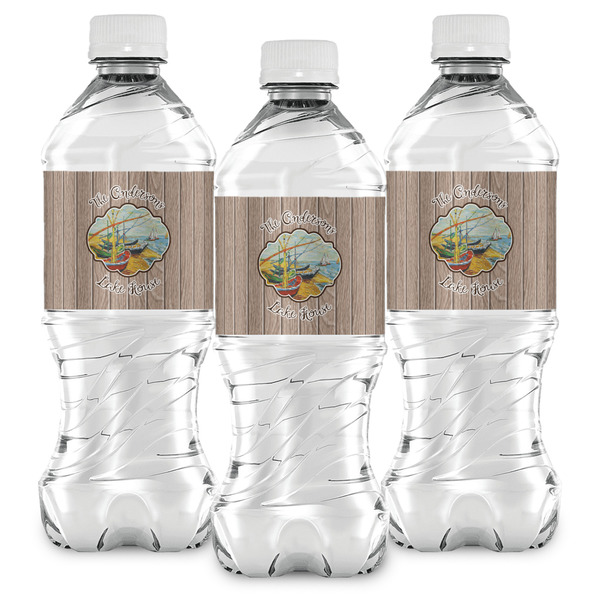 Lake House Water Bottle Labels - Front View