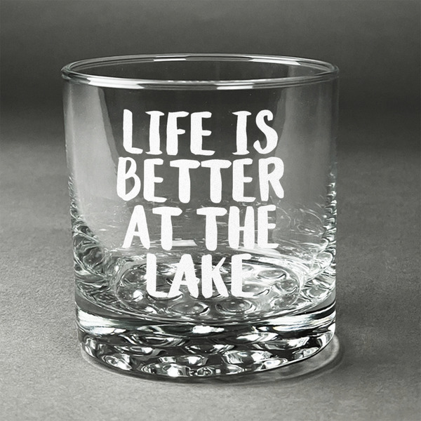 Custom Lake House Whiskey Glass - Engraved (Personalized)