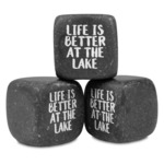 Lake House Whiskey Stone Set - Set of 3 (Personalized)