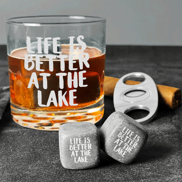 Lake House Whiskey Stones - Set of 9 - In Context
