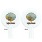 Lake House White Plastic 7" Stir Stick - Double Sided - Round - Front & Back