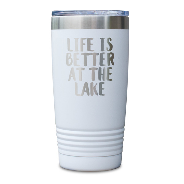 Lake House White Polar Camel Tumbler - 20oz - Single Sided - Approval