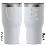Lake House RTIC Tumbler - White - Engraved Front & Back (Personalized)