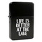 Lake House Windproof Lighters - Black - Front/Main
