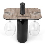 Lake House Wine Bottle & Glass Holder (Personalized)