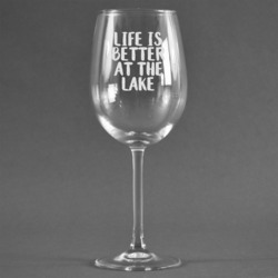 Lake House Wine Glass - Engraved (Personalized)