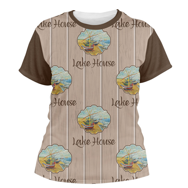 Custom Lake House Women's Crew T-Shirt - X Small (Personalized)